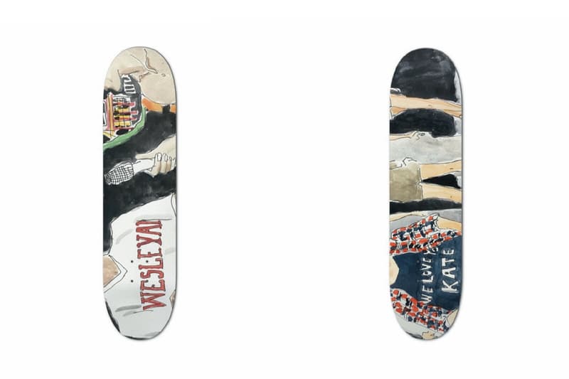 An Outkast Hand-Painted Skate Deck Collection boards buy store bill cunningham rick owens miu miu basquiat we should all be feminists dior tee shirt karl lagerfeld chanel damien hirst