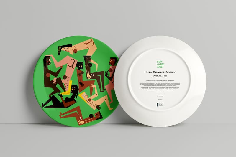 artist plates new york coalition for the homeless yoshitomo nara nina chanel abney jenny holzer rashid johnson eddie martinez nate lowman jonas wood ed ruscha