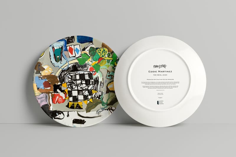 artist plates new york coalition for the homeless yoshitomo nara nina chanel abney jenny holzer rashid johnson eddie martinez nate lowman jonas wood ed ruscha