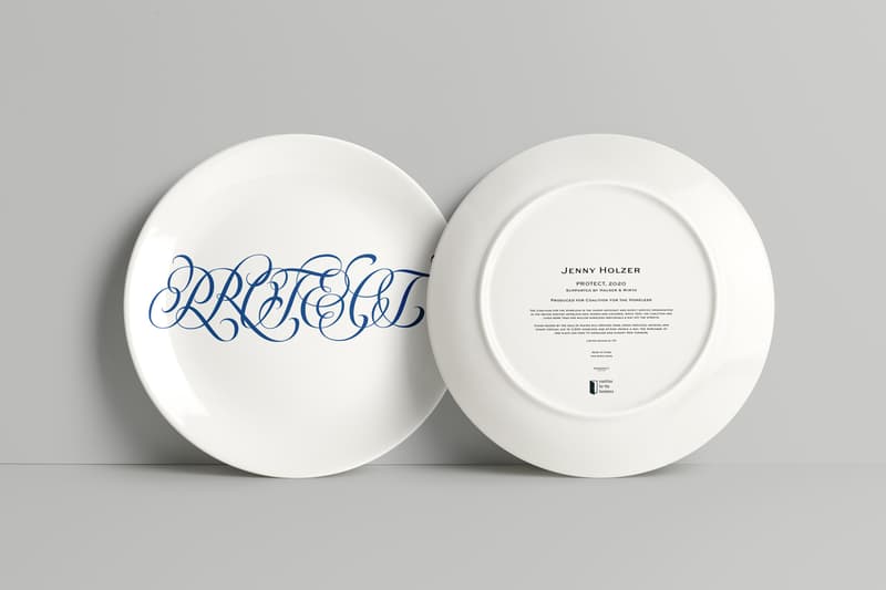 artist plates new york coalition for the homeless yoshitomo nara nina chanel abney jenny holzer rashid johnson eddie martinez nate lowman jonas wood ed ruscha