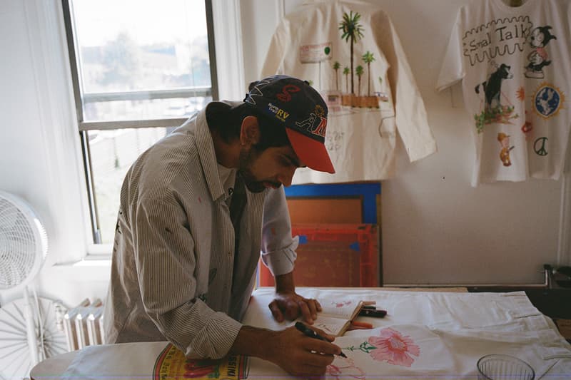 adam jones london designer small talk studio nick williams new york artist akyn emma berson retail concept details explainer artwear one of one made to order sustainable accessible