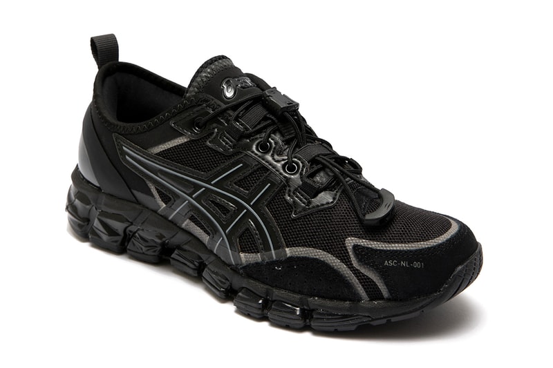 asics nu label gel quantum 360 6 release information collaboration all black trainers sneakers