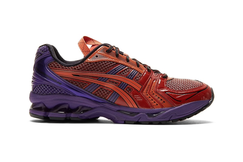 Asics gel Kayano 14 red blue purple release information when do they drop where to cop how much