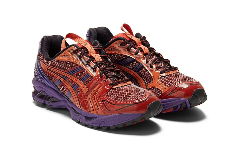 Asics gel Kayano 14 red blue purple release information when do they drop where to cop how much