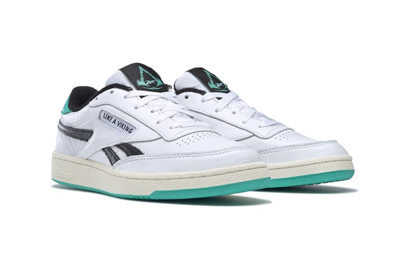 assassins creed valhalla reebok club c revenge GZ8460 white utility beige silver metallic black tiffany blue official release date info photos price store list buying guide