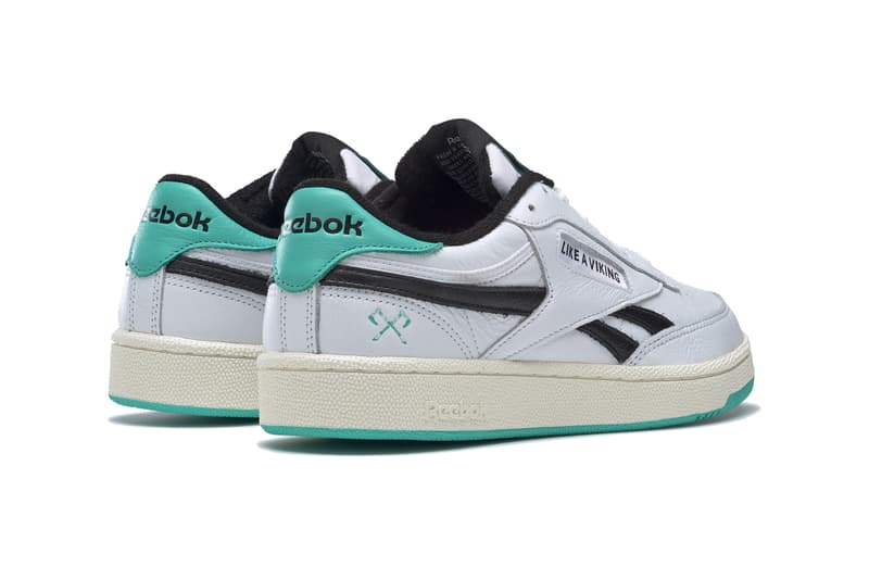 assassins creed valhalla reebok club c revenge GZ8460 white utility beige silver metallic black tiffany blue official release date info photos price store list buying guide