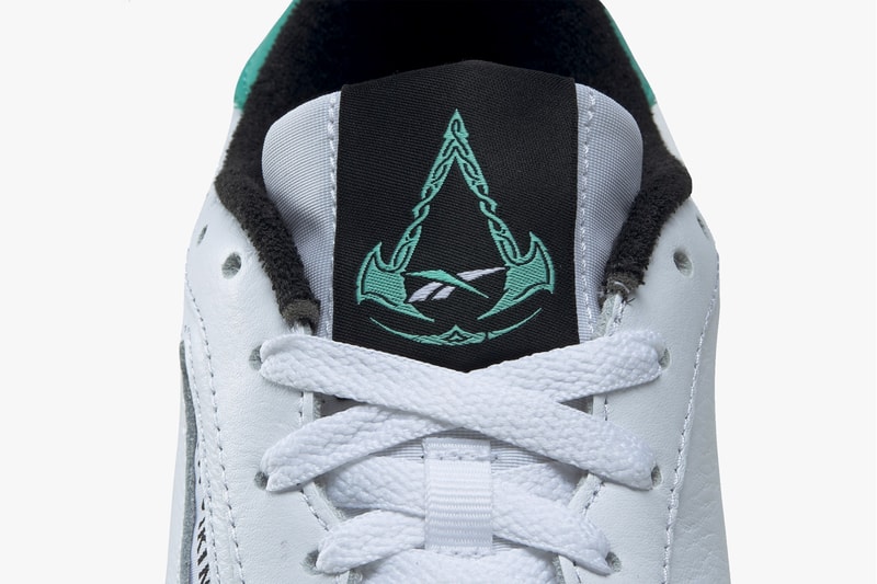 assassins creed valhalla reebok club c revenge GZ8460 white utility beige silver metallic black tiffany blue official release date info photos price store list buying guide