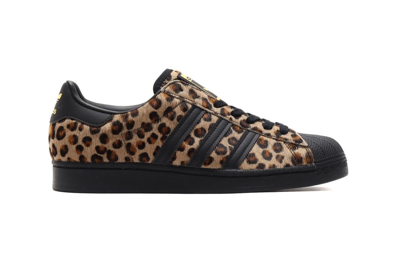 Adidas originals atmos leopard print superstar information release harako hair special edition