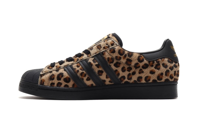 Adidas originals atmos leopard print superstar information release harako hair special edition