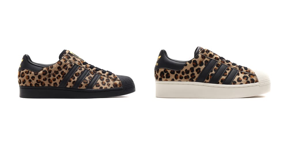 adidas cheetah print superstar sneaker
