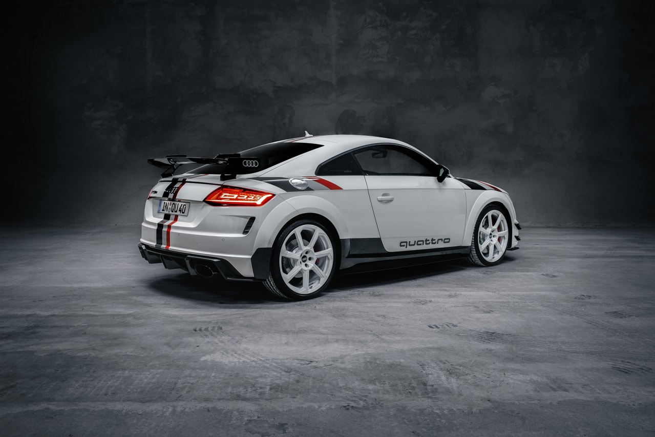 Audi TT RS "40 Years of Quattro" Limited Edition Car German Sportscar V5 Turbocharged 174 MPH 395 bhp 354lb ft of torque Power Speed Performance Special Rare 40 Editions Units First Look Four Rings Coupe