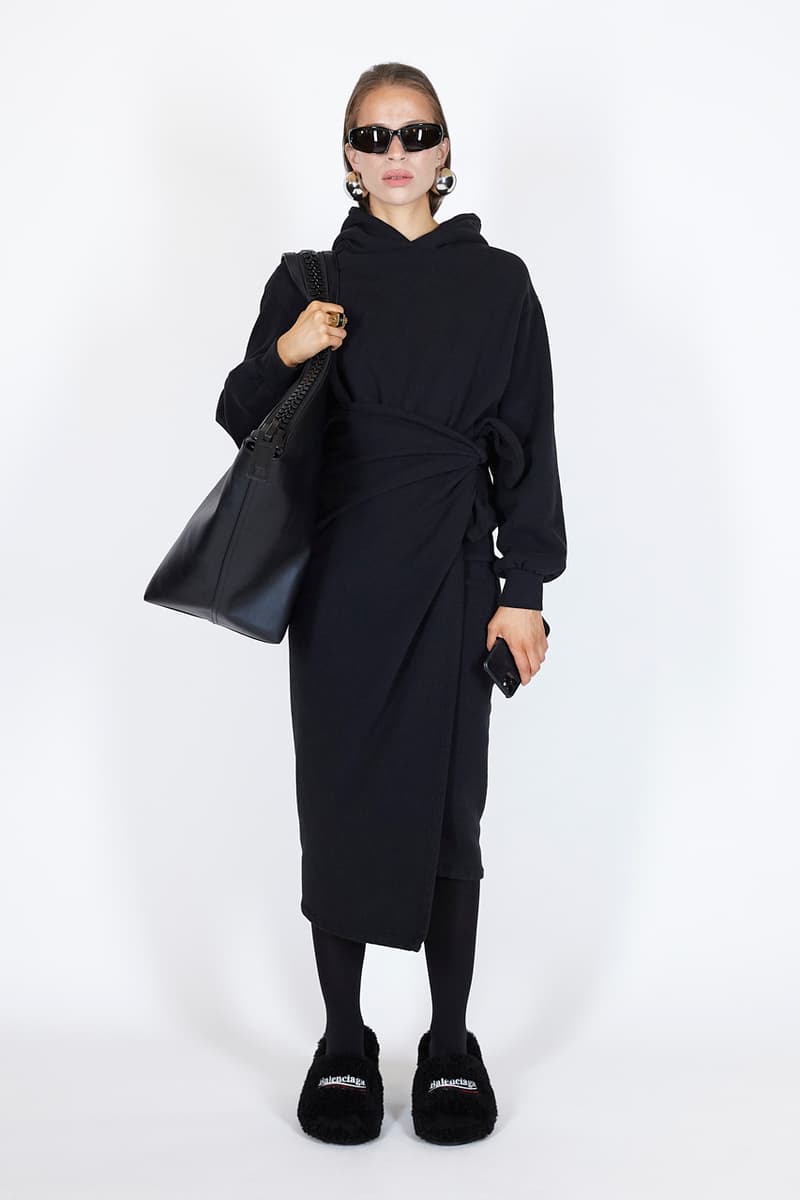 Balenciaga Summer 2021 Pre-Collection Runway Mens Womens Unisex X-Pander Sneaker Homeware Loungewear Robes Sustainability Upcycling Eco Friendly Prints Pet Shop Graphics Sunglasses at Night Paris Walking Demna Gvasalia Neo Classic Bag