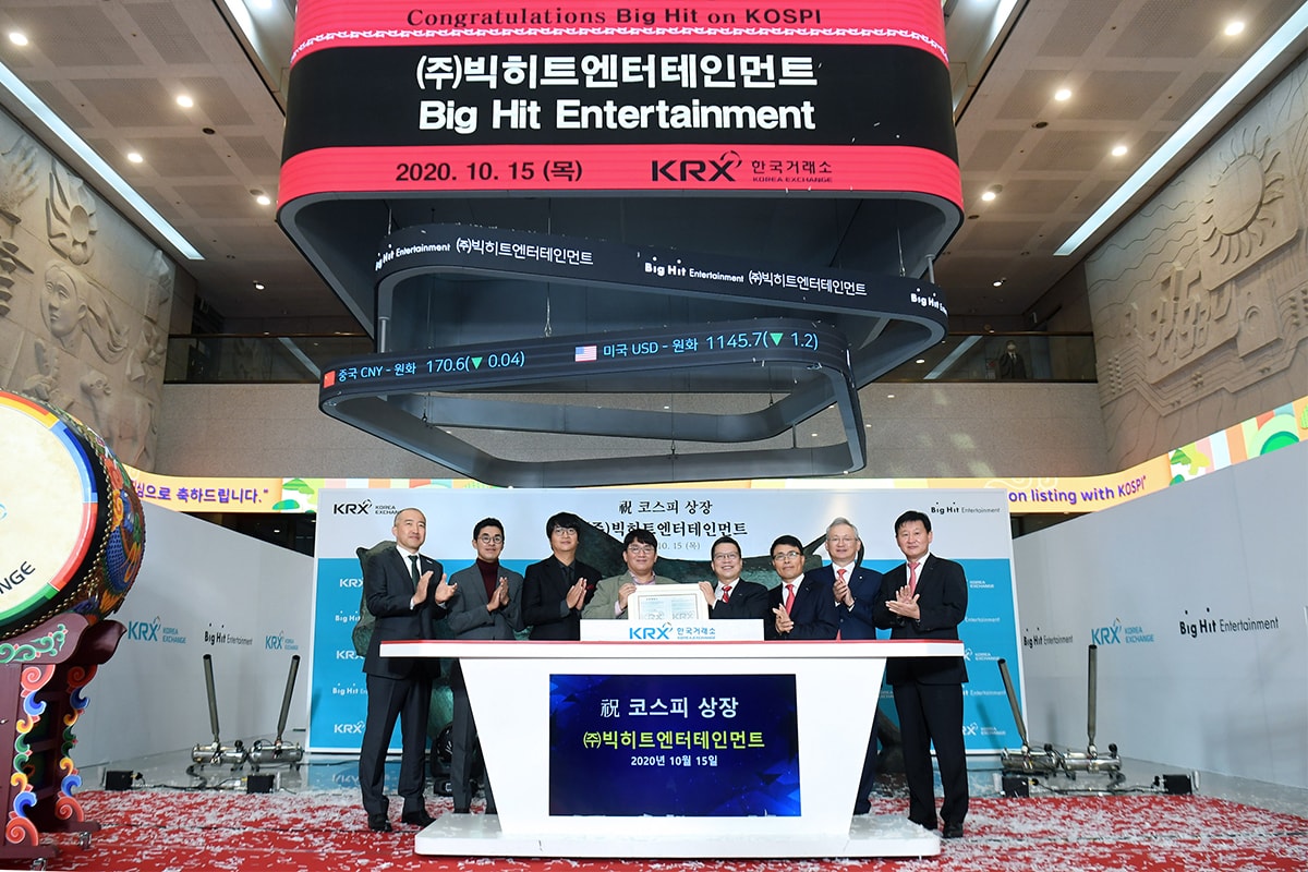 big hit entertainment bts kpop ipo initial public offering finance stock share price plummet 