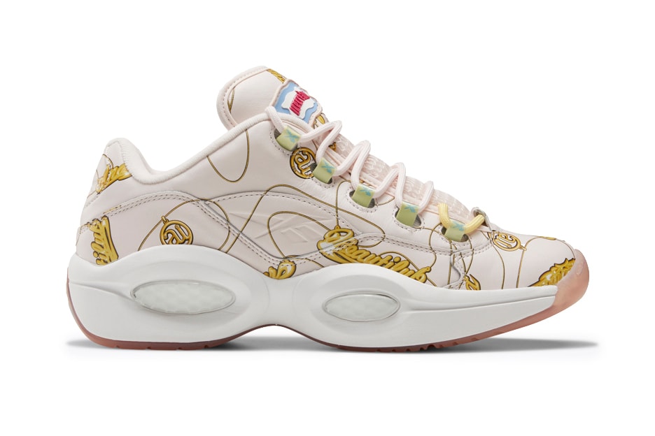 billionaire boys club bbc ice cream reebok question sneaker collaboration name chains beepers butts and pattern print sk8thng pharrell williams fz4342 fz4341 low