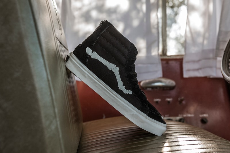 Blends x Vans Vault Sk8-Hi Zip Reissue Release Information Drop Date Closer Look Black Canvas Suede White Leather Bones Jazz Stripe Custom Limited Edition Collaboration 