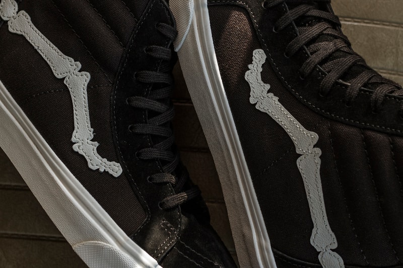 Blends x Vans Vault Sk8-Hi Zip Reissue Release Information Drop Date Closer Look Black Canvas Suede White Leather Bones Jazz Stripe Custom Limited Edition Collaboration 