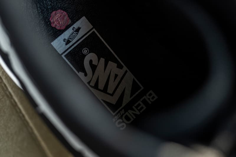 Blends x Vans Vault Sk8-Hi Zip Reissue Release Information Drop Date Closer Look Black Canvas Suede White Leather Bones Jazz Stripe Custom Limited Edition Collaboration