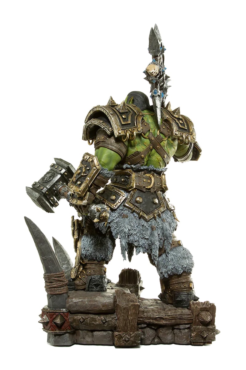 blizzard world of warcraft horde warchief thrall orc statue polyresin toys collectibles 