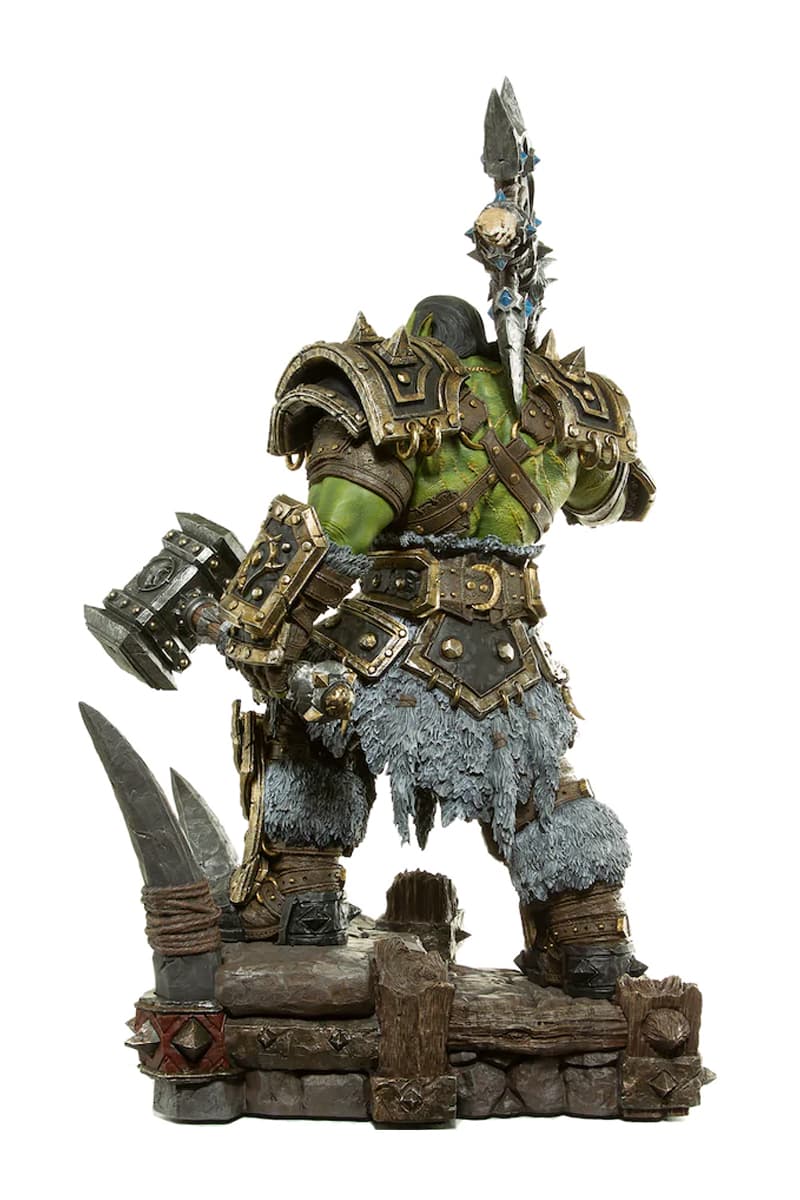 blizzard world of warcraft horde warchief thrall orc statue polyresin toys collectibles