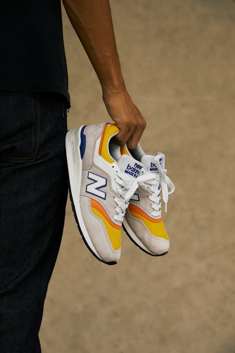 New Balance men's colour block sneakers