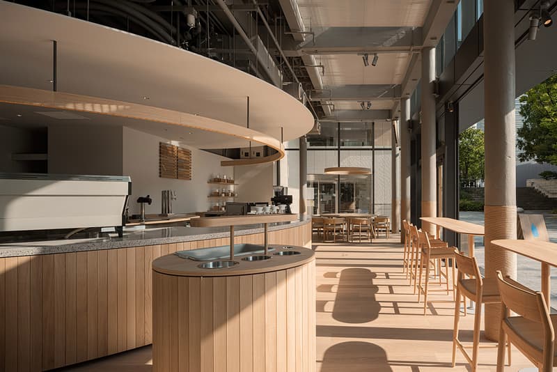 Blue Bottle Coffee Cafe Yokohama Keiji Ashizawa Design Norm Architects shop space architecture firm studio wood