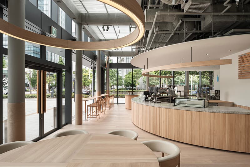 Blue Bottle Coffee Cafe Yokohama  Keiji Ashizawa Design Norm Architects shop space architecture firm studio wood