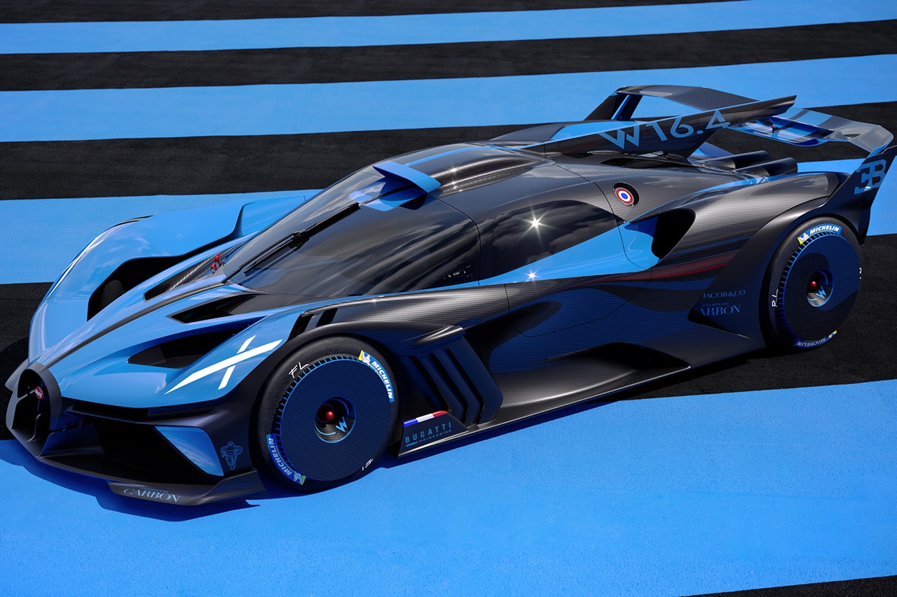 Bugatti Bolide Concept Track Car Hypecar Supercar Future Racing Launch Unveiled First Look French German Automotive Company Luxury Limited Edition Power Performance Speed Weight W16  1825bhp