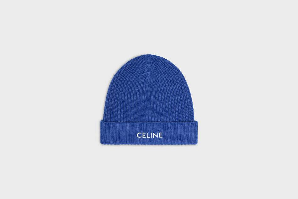CELINE FW20 Bucket Hats, Flat Brim Caps, Beanies knit wool fall winter 2020 hedi slimane headwear accessories logo