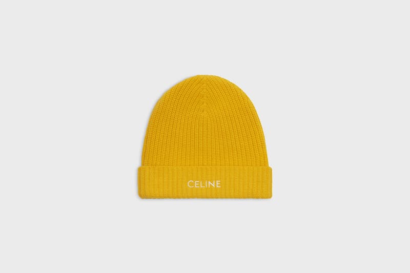 CELINE FW20 Bucket Hats, Flat Brim Caps, Beanies knit wool fall winter 2020 hedi slimane headwear accessories logo