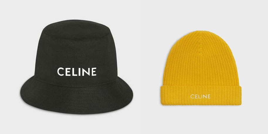 Celine logo printed fishing hat men - Glamood Outlet