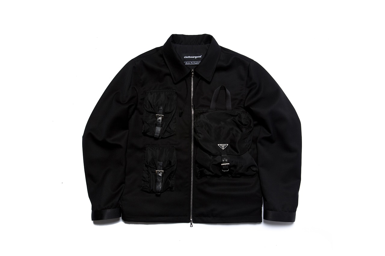 clothsurgeon Turns a '90s Prada Nylon Backpack Into a Bomber Jacket