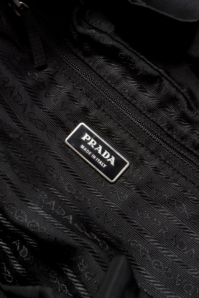 clothsurgeon RECONSTRUCTED PROJECT Prada Nylon Backpack Short Collared Bomber Flight Jacket Rav Matharu Custom Rework Upcycling Sustainable '90s