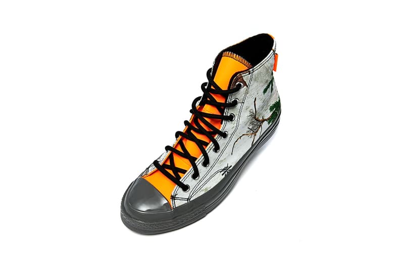 converse chuck taylor 70 hi pack gore tex brown black lemon venom yellow orange white camouflage tree pattern fall winter 2020