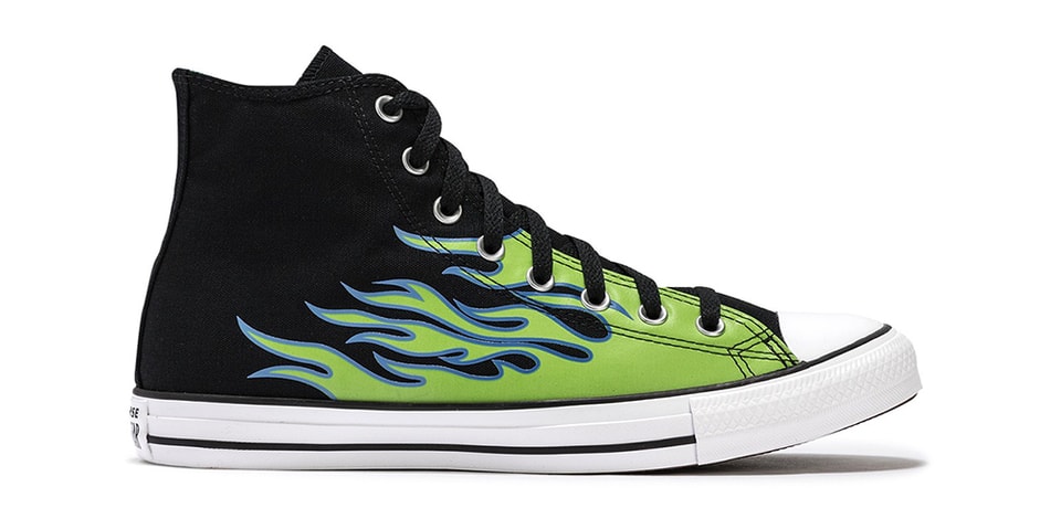 Converse Adds Neon Green Flames To Chuck Taylor All | Hypebeast