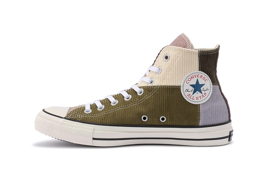 Converse Japan Chuck Taylor All Star Hi Corduroy "Gray/Brown" Lilac Green Cream Pink Sneaker Release Information Closer Look Release Date Footwear Limited Edition Fall Winter 2020 FW20 