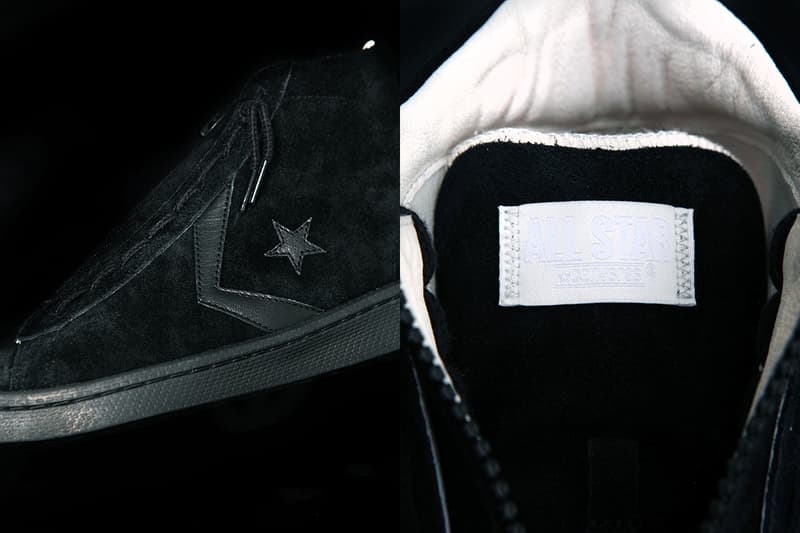 converse pro leather hi nonnative black white zip middle center release information buy cop purchase japan coverchord