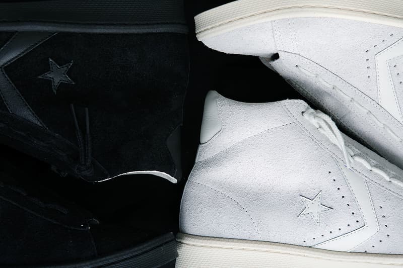 converse pro leather hi nonnative black white zip middle center release information buy cop purchase japan coverchord