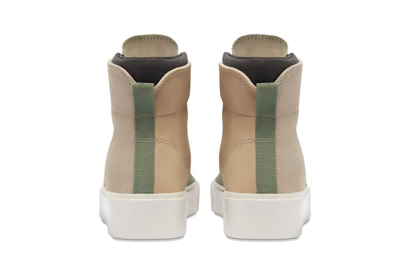 Converse Skidgrip High Top "Safari/Biscotti/Oil Green" Low Top "Oil Green/Malachite Green" Release Information Drop Closer Look Fear of God Jerry Lorenzo Sneaker Footwear Shoe Trainer 1910 Classic Basketball Skateboarding BMX