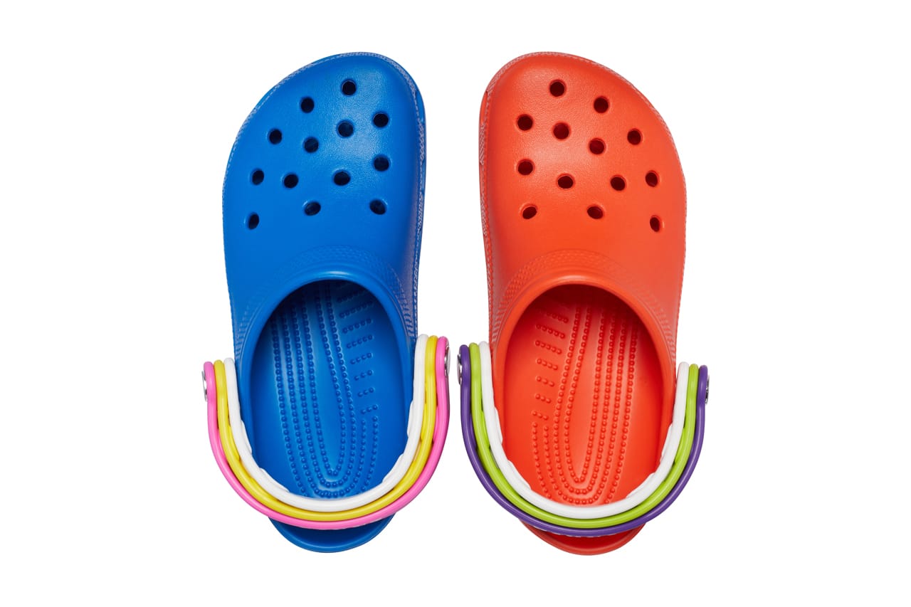 multicolor crocs