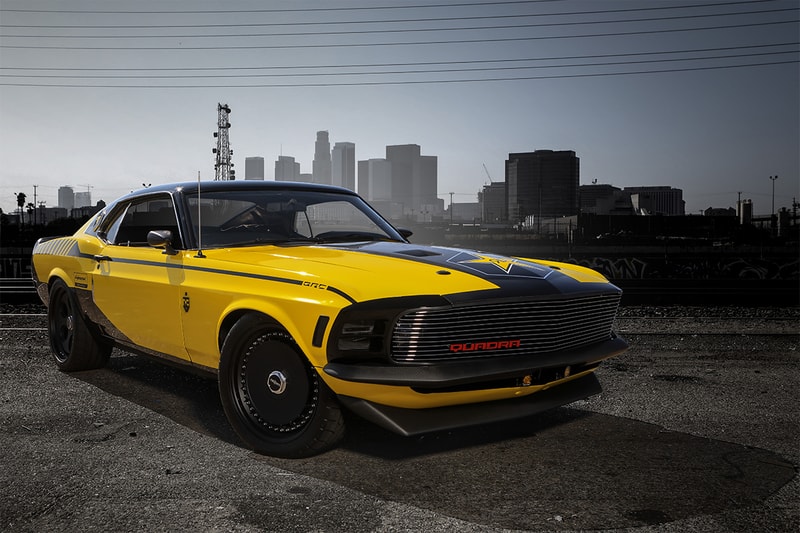 cyberpunk 2077 rockstar energy drink performance garage 1970 mustang 302 quadra muscle car 