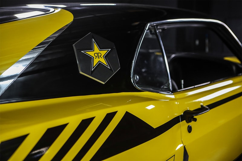 cyberpunk 2077 rockstar energy drink performance garage 1970 mustang 302 quadra muscle car 
