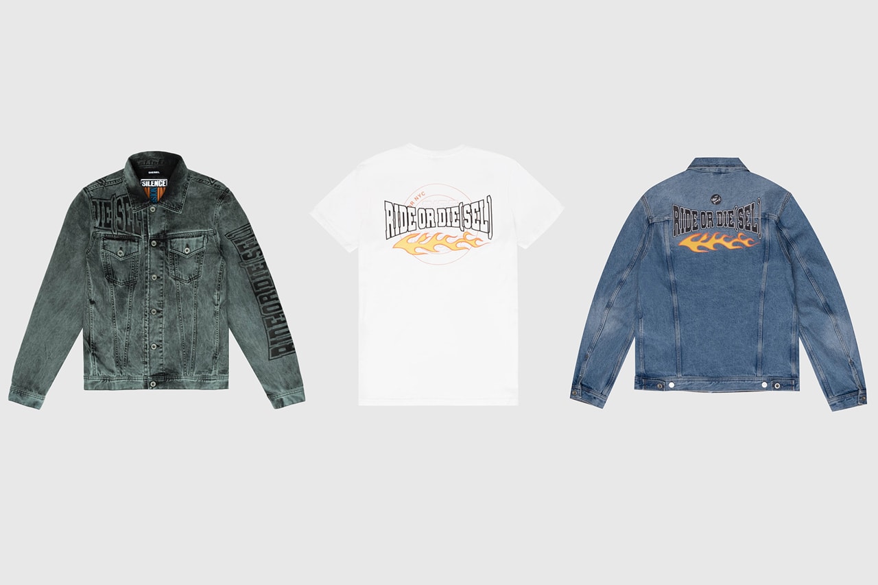 Julia Fox Evan Mock Donte Colley Fall 2020 Unforgettable Denim campaign nyc t-shirts hoodies denim jackets merch