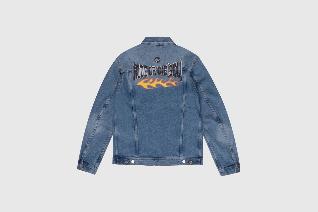 Julia Fox Evan Mock Donte Colley Fall 2020 Unforgettable Denim campaign nyc t-shirts hoodies denim jackets merch