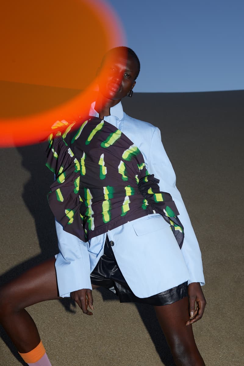 Dries Van Noten Spring/Summer 2021 SS21 Mens Women Co-Ed Collection Viviane Sassen Photography Rotterdam Beach Len Lye Psychedelic Lookbook 