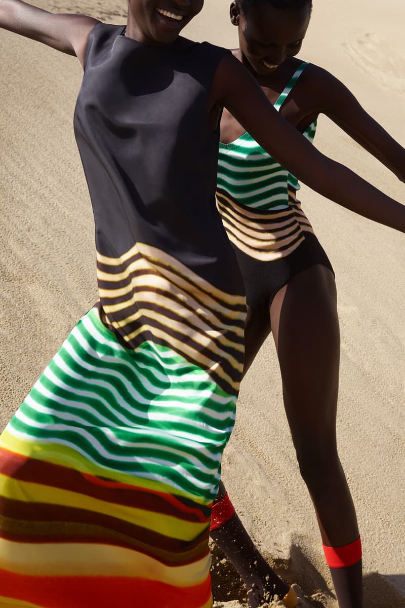 Dries Van Noten Spring/Summer 2021 SS21 Mens Women Co-Ed Collection Viviane Sassen Photography Rotterdam Beach Len Lye Psychedelic Lookbook