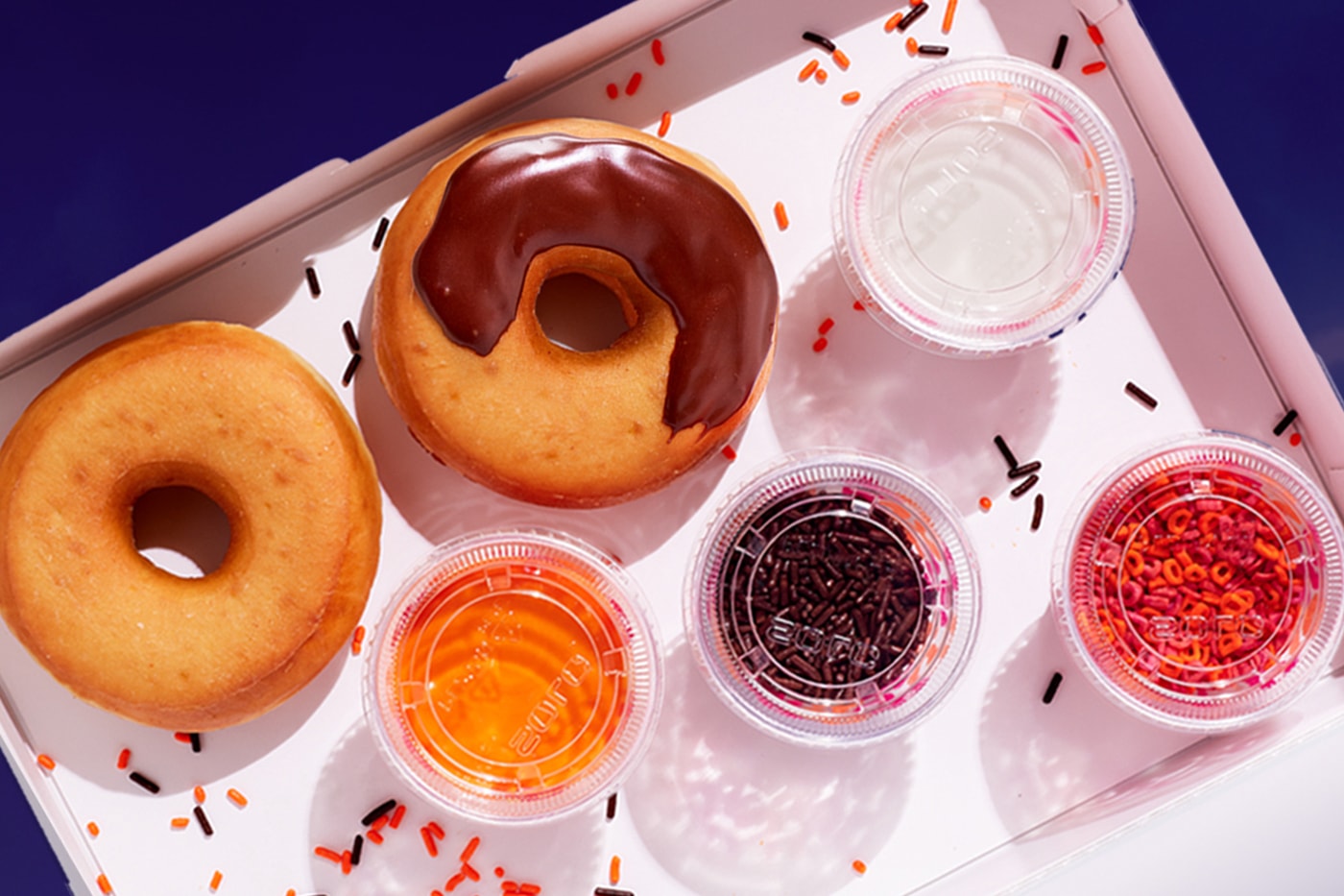 Dunkin' Donuts Spicy Ghost Pepper Donut Launch Info Taste Review Date Where Halloween DIY Decorating Kits Spider