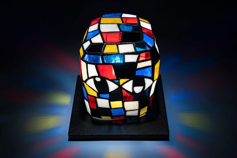 Eddie Martinez Debuts First Sculptural Leaded "BLOCKHEAD LAMP" With AllRightsReserved