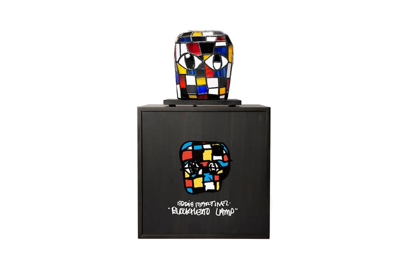 Eddie Martinez allrightsreserved BLOCKHEAD LAMP release Info sculptural lead