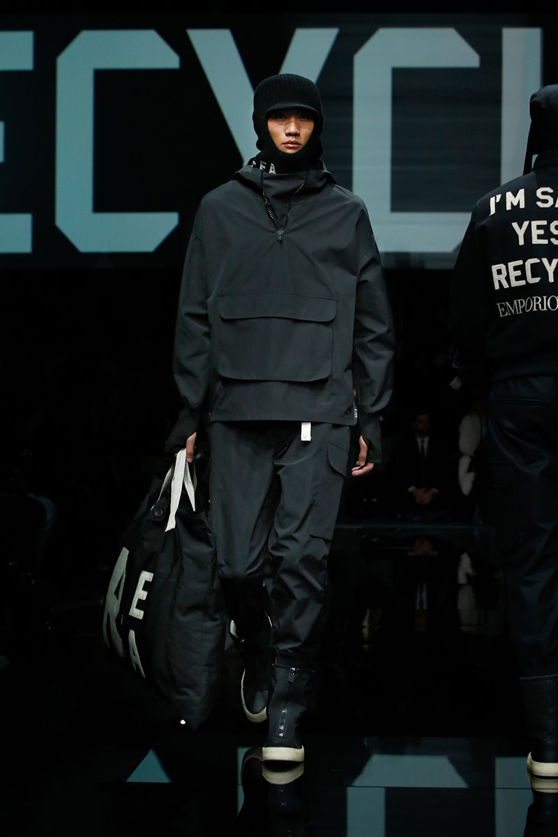 Emporio Armani Introduces Transparent and Traceable R-EA Collection Sustainable Recycled Fashion Hypebeast Workwear
