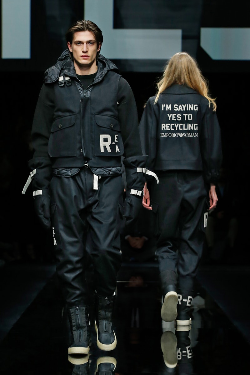 Emporio Armani Introduces Transparent and Traceable R-EA Collection Sustainable Recycled Fashion Hypebeast Workwear